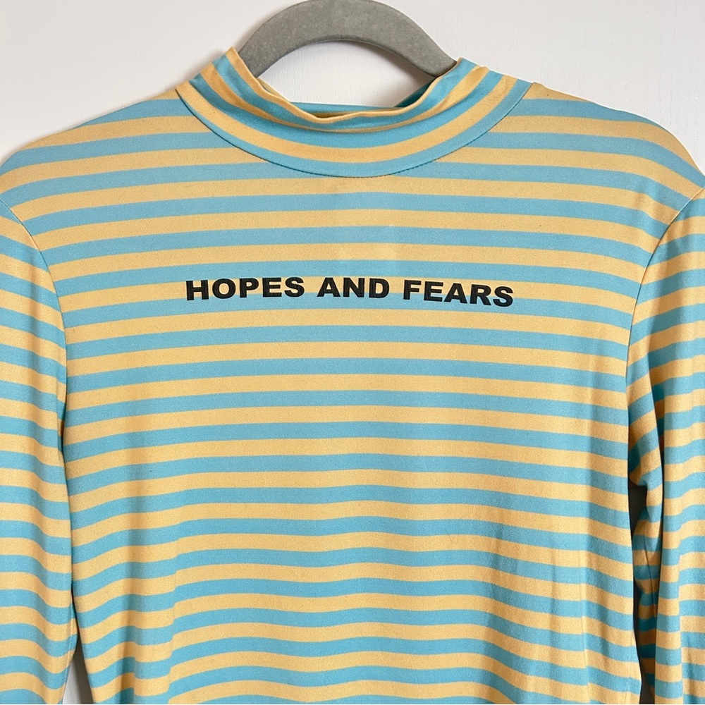 The Ragged Priest XS Striped Hopes and Fears Long Sleeve Top